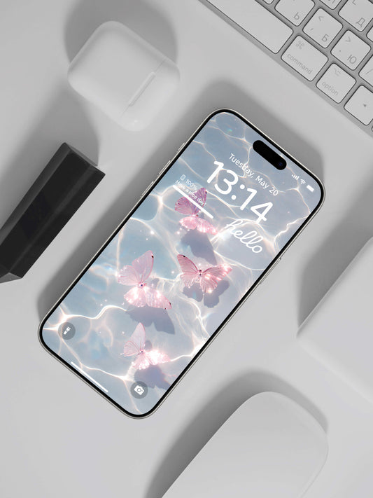 Rose Quartz Butterfly Light — Your Manifestation Energy Wallpaper is Here!