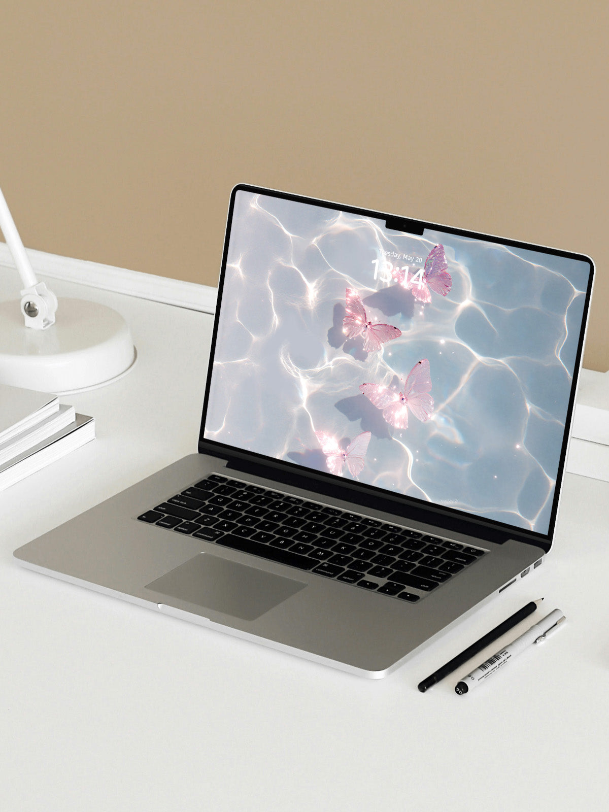 Rose Quartz Butterfly Light — Your Manifestation Energy Wallpaper is Here!