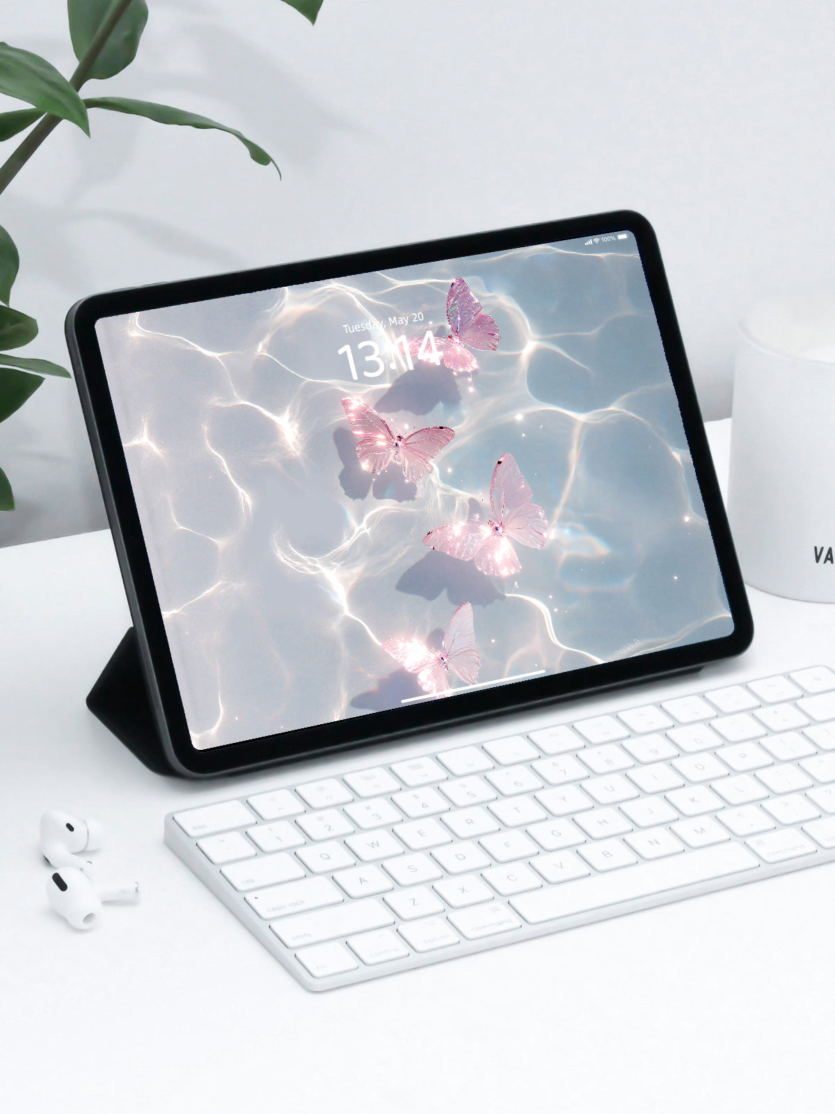Rose Quartz Butterfly Light — Your Manifestation Energy Wallpaper is Here!